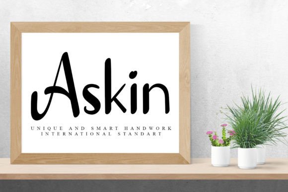 Askin: The Elegant Script Font for Editorial Design
