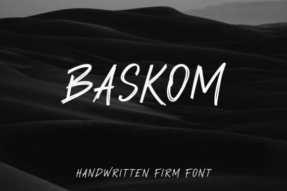 Baskom: A Handwritten Font for Authentic Branding