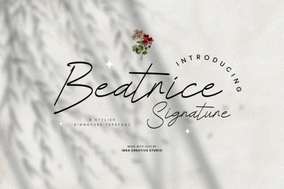 Beatrice Signature: A Sophisticated Script Typeface