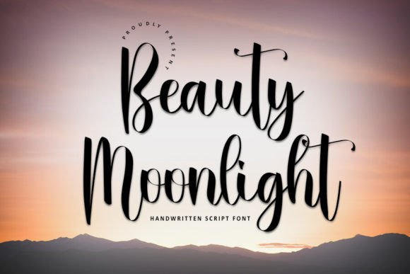 Beauty Moonlight Typeface for Festive Web Design