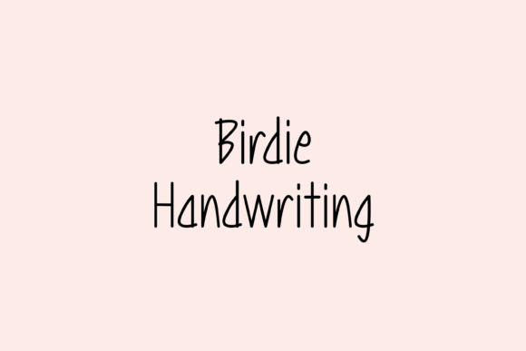 Birdie: A Friendly Handwritten Font for Web Design