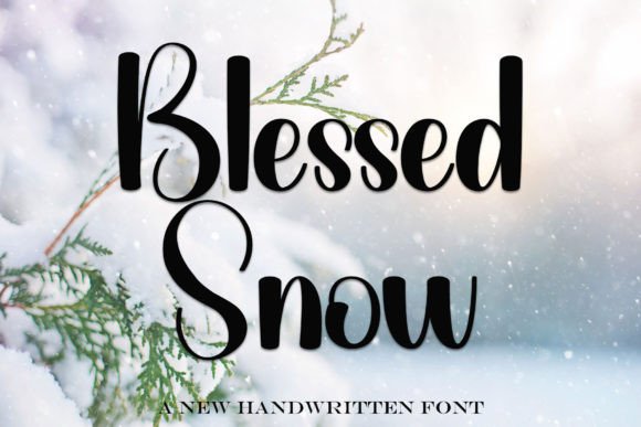Blessed Snow: A Premium Script Font for Web Design