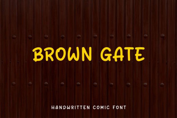 Brown Gate: The Handwritten Comic Font for Marketers