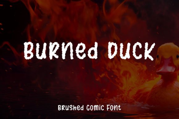 Burned Duck: A Playful Handwritten Font for Editors