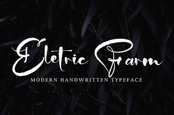 Eletric Farm: An Elegant Script Font for Editors