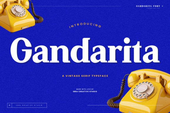 Gandarita Vintage Serif Typeface for Branding