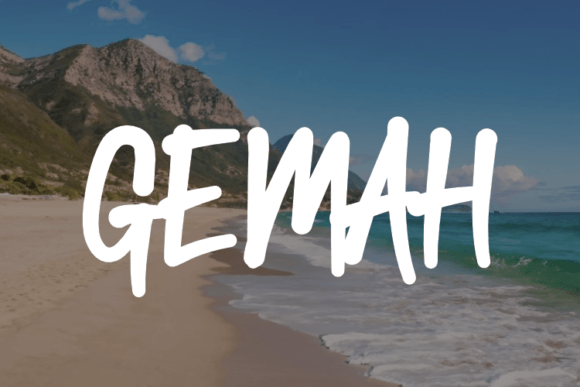 Gemah Font: Elevating Brand Identity with Script Elegance