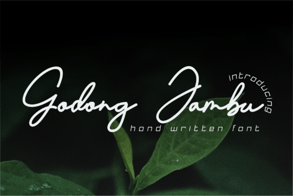 Godong Jambu: A Whimsical Handwritten Font for Editors