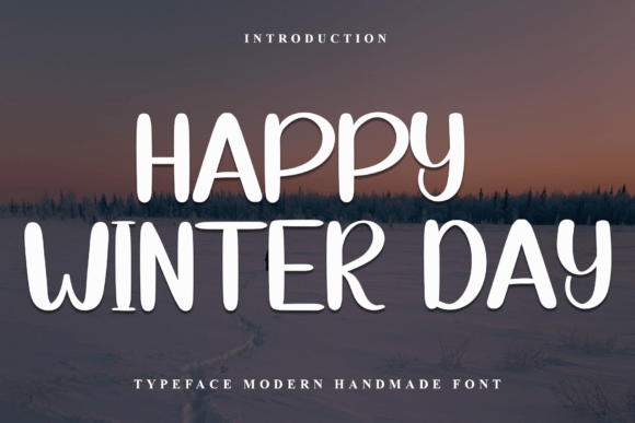 Happy Winter Day: A Festive Script Font for Holiday Campaigns