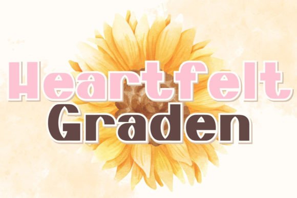 Heartfelt Graden: A Nature-Inspired Script Font for Crafters