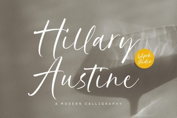 Hillary Austine: The Perfect Script Font for Crafters