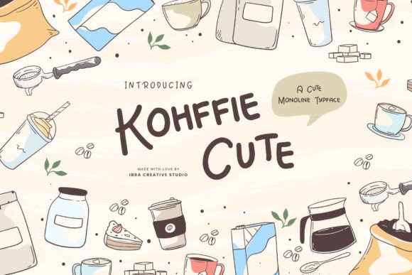Kohffie Cute: A Charming Monoline Typeface for Web