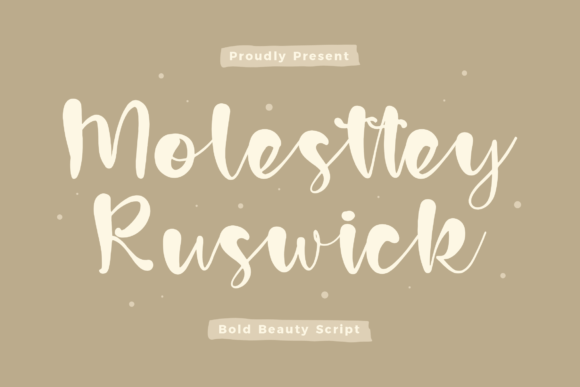 Molesttey Ruswick: A Timeless Script Font for Makers