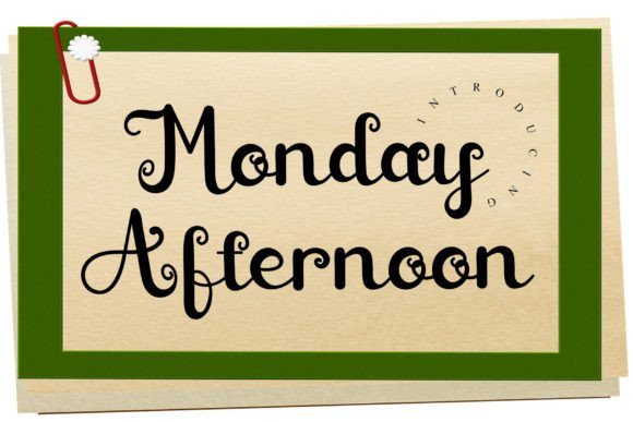 Monday Afternoon: A Premium Script Font for Branding