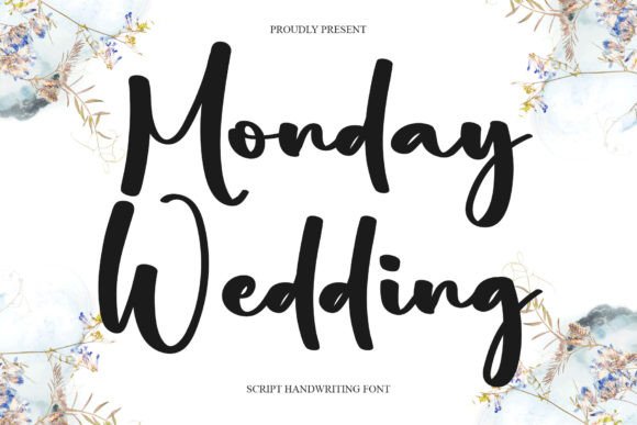 Monday Wedding: A Stylish Handwritten Font for Editors