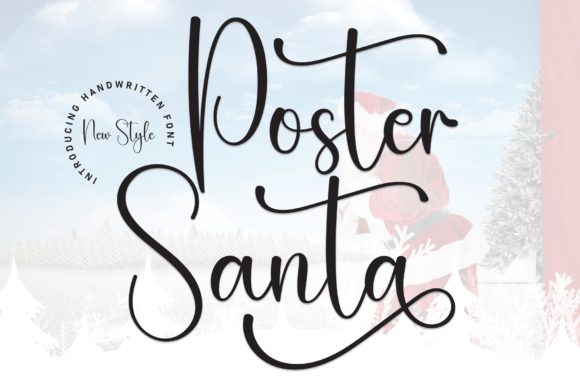 Poster Santa: A Timeless Script Handwritten Font Review