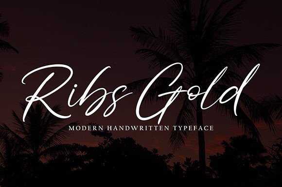 Ribs Gold Font Review for Editorial Design