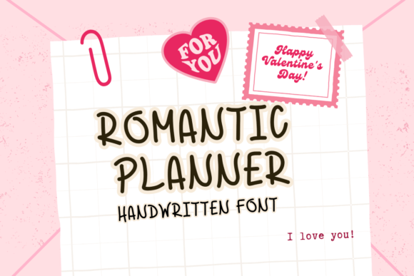 Romantic Planner: A Script Handwritten Font for Web Design