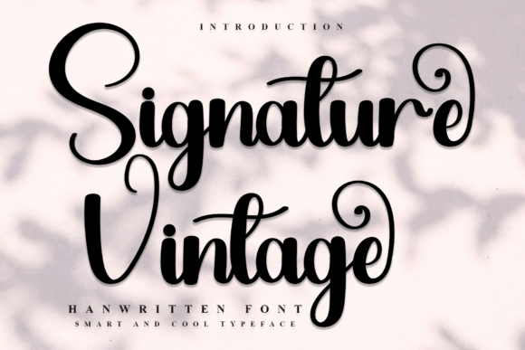 Signature Vintage: A Festive Script Font for Business