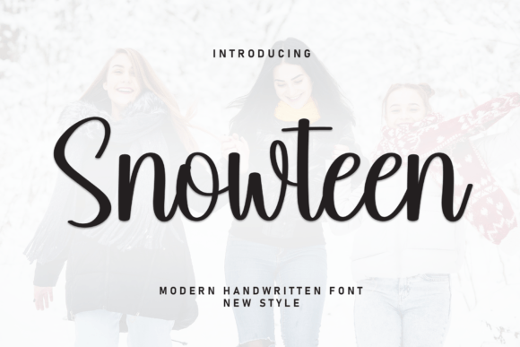 Snowteen: A Sweet Handwritten Font for Small Business Branding