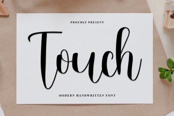 Touch: A Festive Script Handwritten Font for Makers