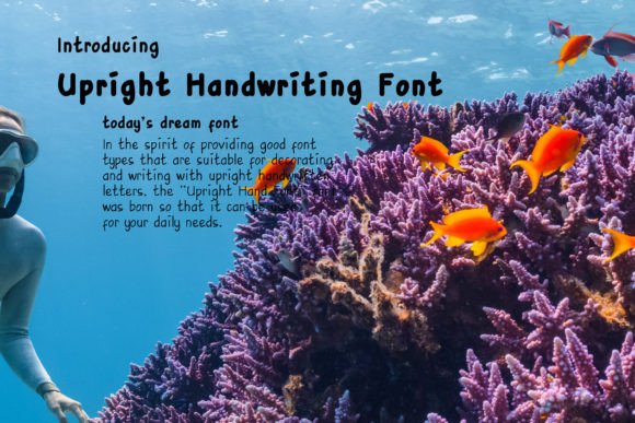 Upright Handwriting: A Neat Script Font for Editorial Design