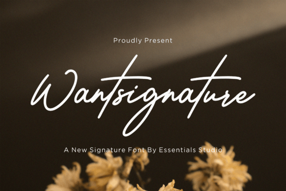 Wantsignature: A Luxurious Script Font for Business