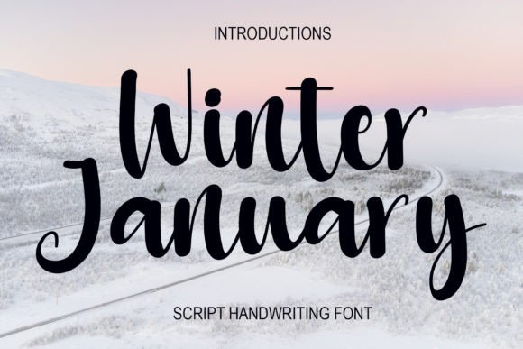 Winter January: A Magical Handwritten Font for Elegant Branding