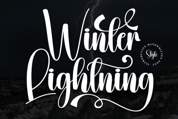 Winter Lightning: A Premium Script Font for Branding